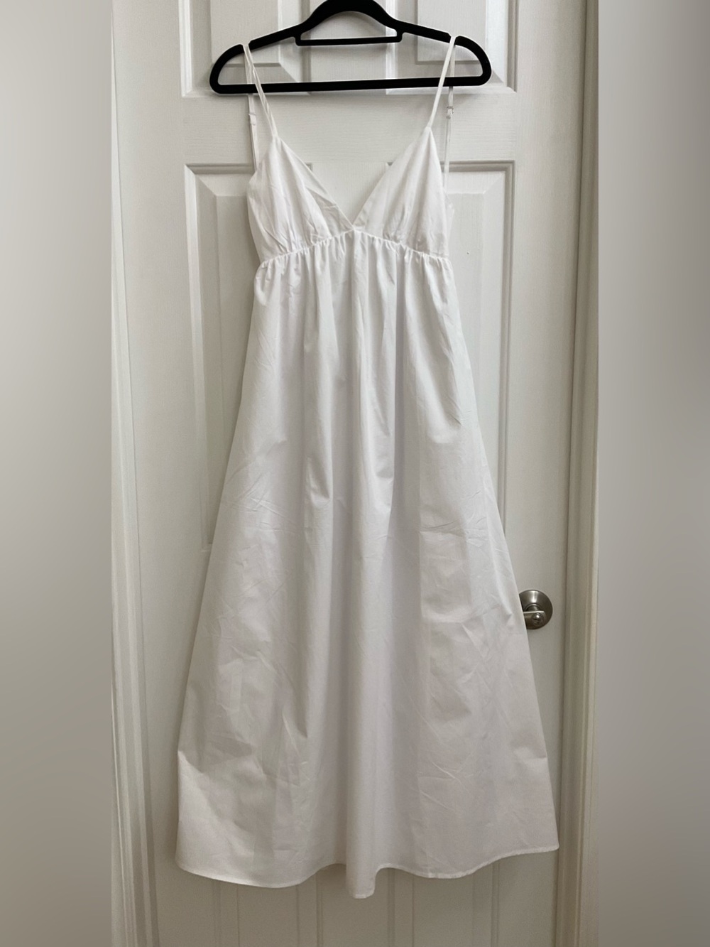 COMMENSE Backless Cotton Maxi Sundress Size Small NWT